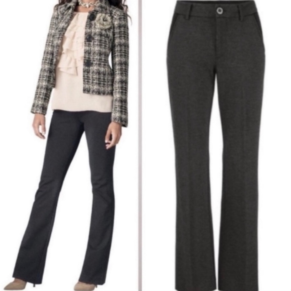 CAbi 141R 10 Charcoal Gray Stretch Favorite Trouser career work dress pants